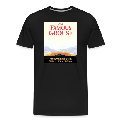 Famous Grouse (ekologisk premium-T-shirt herr-edition) - svart