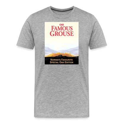 Famous Grouse (ekologisk premium-T-shirt herr-edition) - gråmelerad