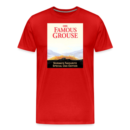 Famous Grouse (ekologisk premium-T-shirt herr-edition) - röd