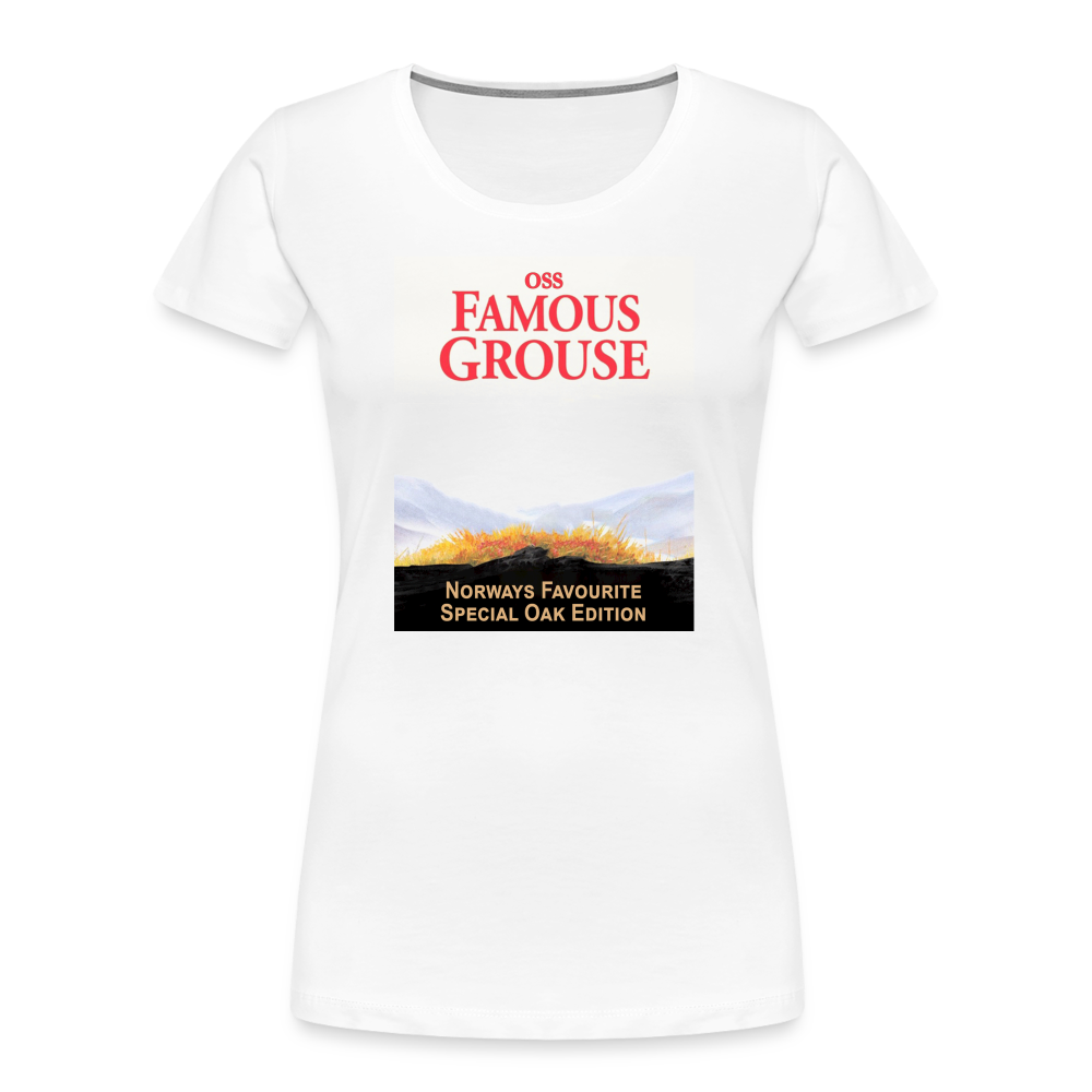 Famous Grouse (ekologisk premium-T-shirt dam-edition) - vit