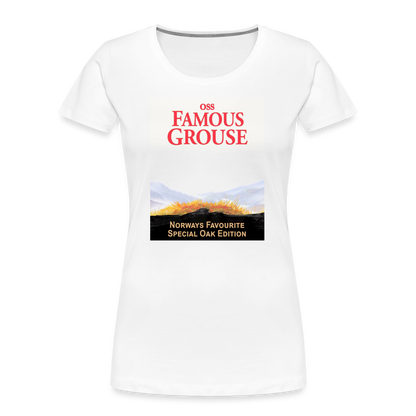 Famous Grouse (ekologisk premium-T-shirt dam-edition) - vit