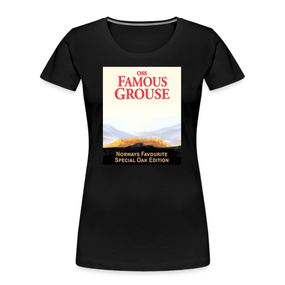 Famous Grouse (ekologisk premium-T-shirt dam-edition) - svart