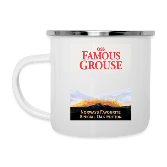 Famous Grouse (emaljmugg-edition) - vit