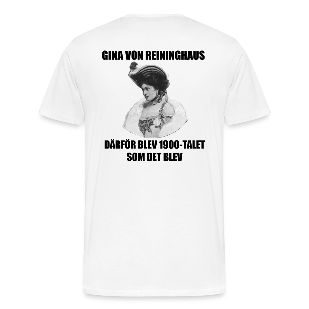 Gina von Reininghaus (ekologisk premium-T-shirt herr-edition) - vit