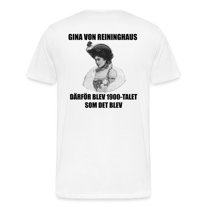 Gina von Reininghaus (ekologisk premium-T-shirt herr-edition) - vit