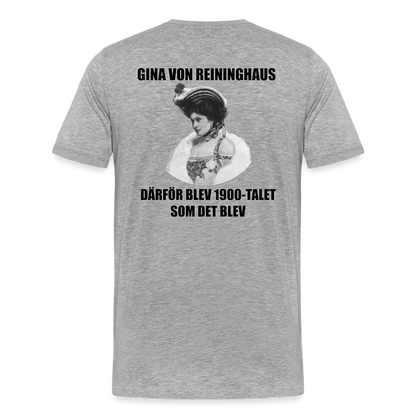 Gina von Reininghaus (ekologisk premium-T-shirt herr-edition) - gråmelerad