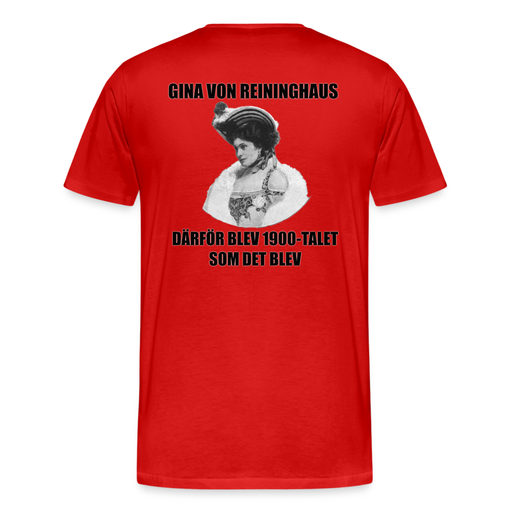 Gina von Reininghaus (ekologisk premium-T-shirt herr-edition) - röd