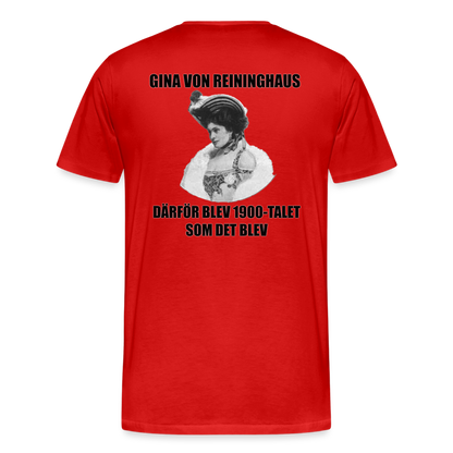 Gina von Reininghaus (ekologisk premium-T-shirt herr-edition) - röd