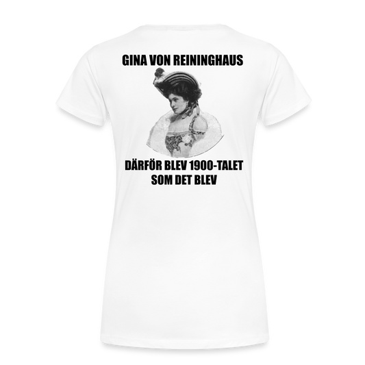 Gina von Reininghaus (ekologisk premium-T-shirt dam-edition) - vit