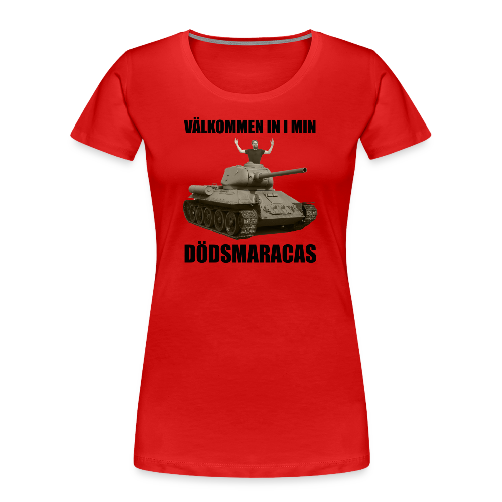Välkommen in i min dödsmaracas! (ekologisk premium-T-shirt herr-edition) - röd