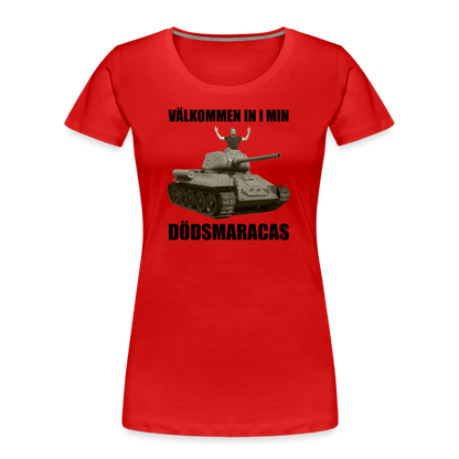 Välkommen in i min dödsmaracas! (ekologisk premium-T-shirt herr-edition) - röd