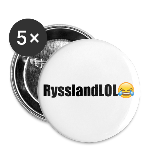 RysslandLOL (knappnålsedition, 56 mm, 5-pack) - vit