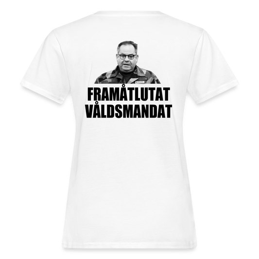 Framåtlutat våldsmandat (ekologisk premium-T-shirt dam-edition) - vit