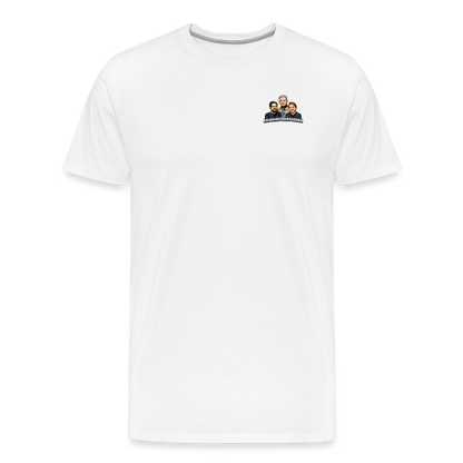 Framåtlutat våldsmandat (ekologisk premium-T-shirt herr-edition) - vit