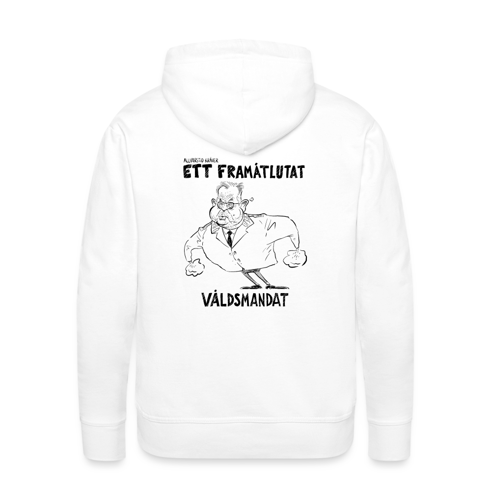 Framåtlutat våldsmandat (Premiumluvtröja herr-edition) - vit