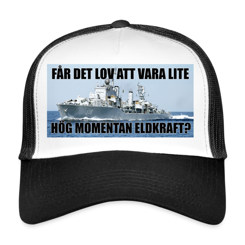 Får det lov att vara lite hög momentan eldkraft? – Halland (truckerkeps-edition) - vit/svart