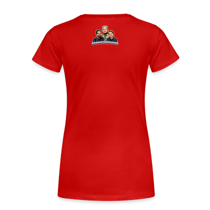 Kapitulera? Ney! (ekologisk premium-T-shirt dam-edition) - röd