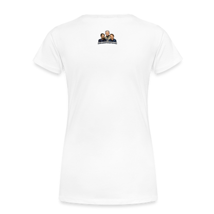 Ekologisk premium-T-shirt dam - vit