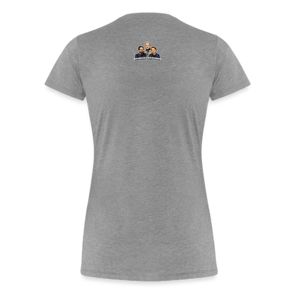 Ekologisk premium-T-shirt dam - gråmelerad