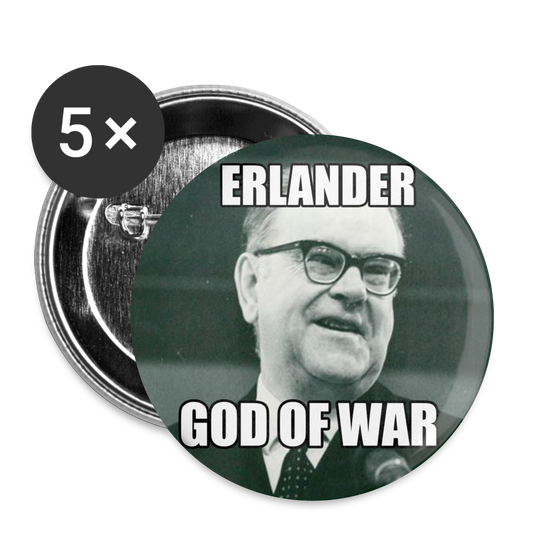 Erlander –God of War (knappnåls-edition! 32 mm) - vit