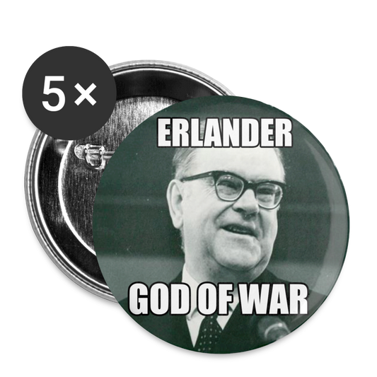 Erlander –God of War (knappnåls-edition! 56 mm) - vit