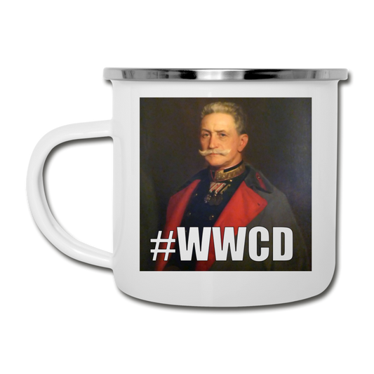 Conrads egna mugg! #WWCD (emaljmugg-edition) - vit