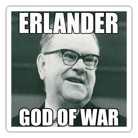 Erlander – God of War (Sticker) - matt vit