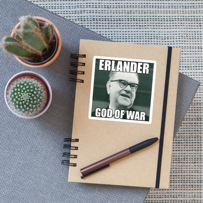 Erlander – God of War (Sticker) - matt vit