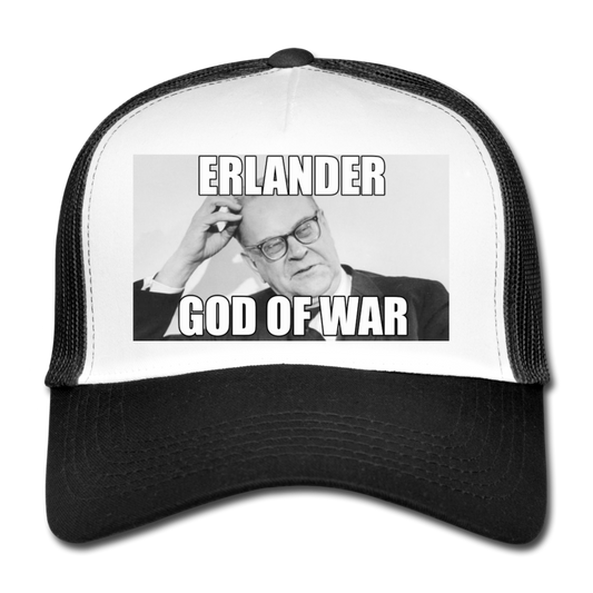 Erlander – God of War (truckerkeps-edition!) - vit/svart