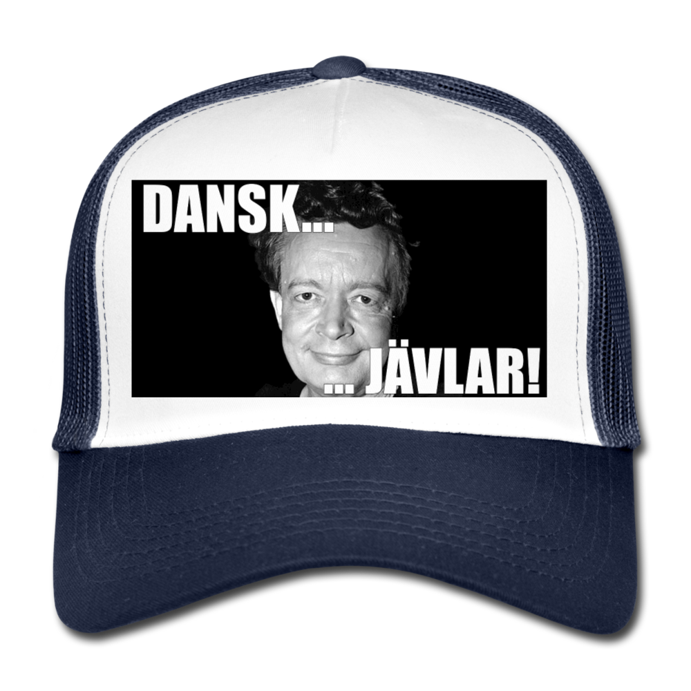 Danskjävlar! (truckerkeps-edition!) - vit/marinblå