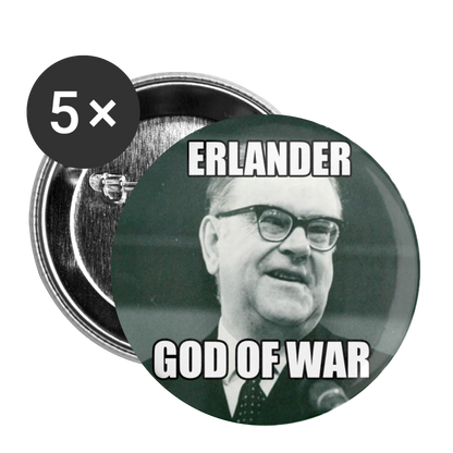 Erlander –God of War (knappnåls-edition! 56 mm) - vit