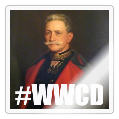 What Would Conrad Do? (sticker) - glänsande transparent