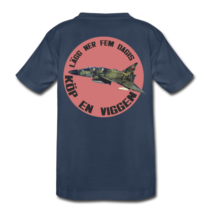 Lägg ner fem dagis köp en Viggen (småbarns t-shirt edition!) - marinblå