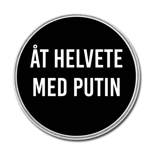 Åt helvete med Putin (kylskåpsmagnet-edition) - white