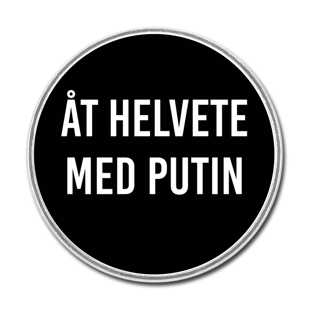 Åt helvete med Putin (kylskåpsmagnet-edition) - white