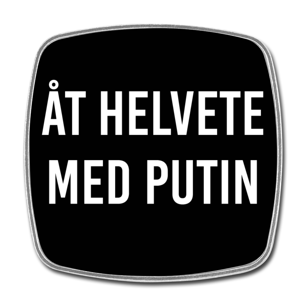Åt helvete med Putin (Fyrkantig kylskåpsmagnet-edition!) - white