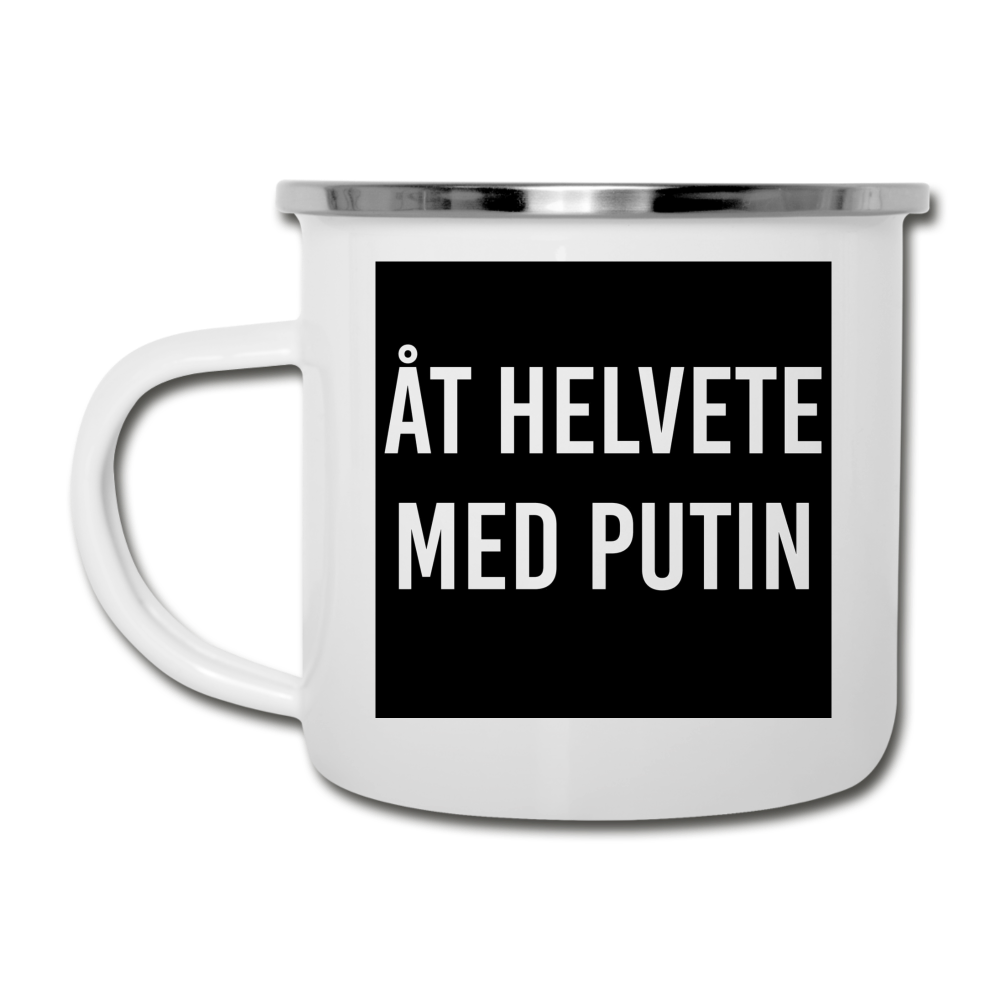 Åt helvete med Putin (emaljmugg-edition) - white