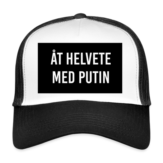 Åt helvete med Putin (truckerkeps-edition) - white/black