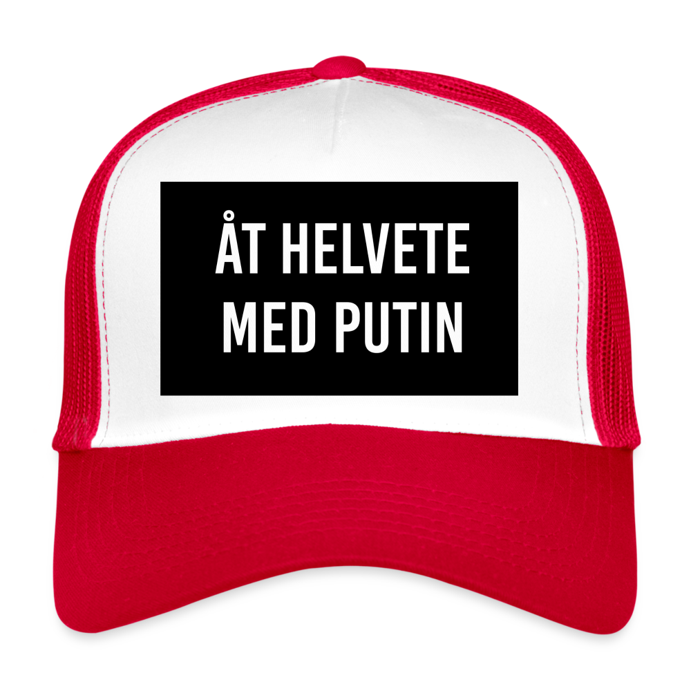 Åt helvete med Putin (truckerkeps-edition) - white/red