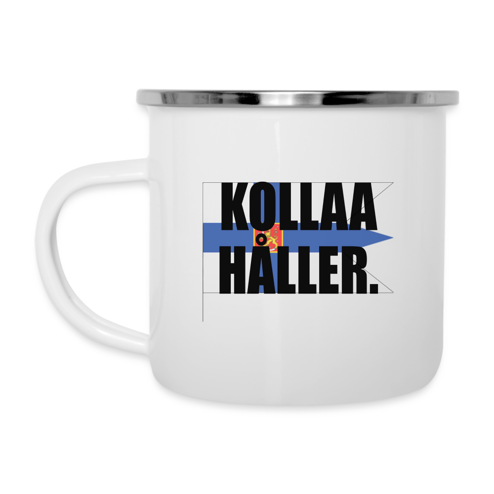 Håller Kollaa? (emaljmuggs-edition!) - white