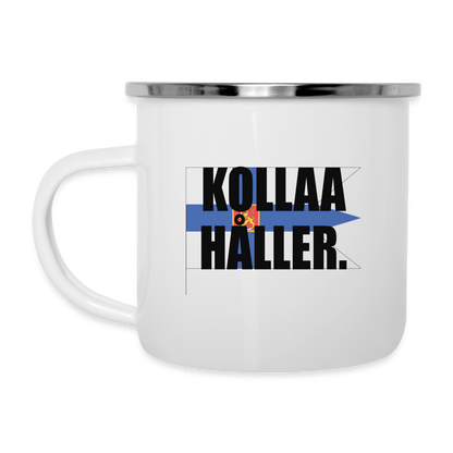 Håller Kollaa? (emaljmuggs-edition!) - white